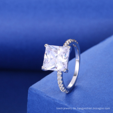 Damen-Fancy Accessoires Quadrat Edelstein Ringe Verlobungsringe Modell